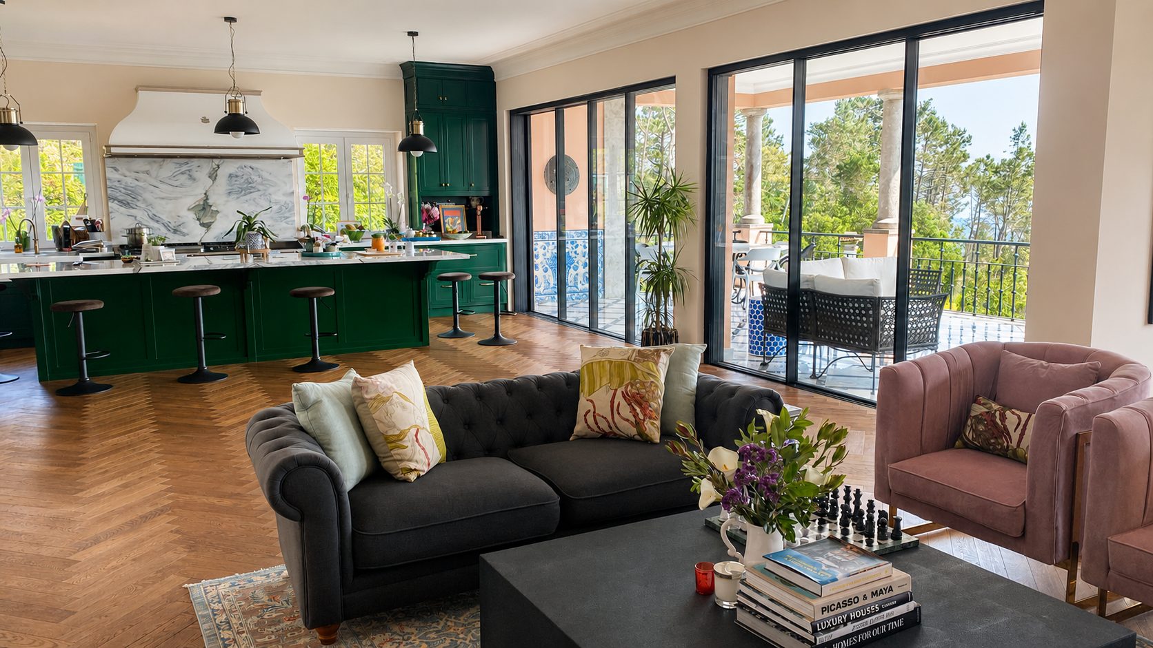Saibreiro Estate — Living & kitchen